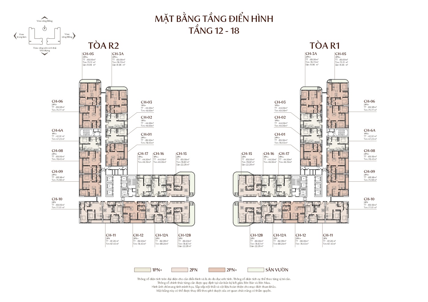 thiết kế căn hộ Rivea Residences